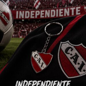 LLAVERO DE ACERO CON CUADRO DE FUTBOL INDEPENDIENTE