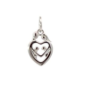 DIJE AMELIE DE PLATA RODINADA MODELO "FAMILIA"