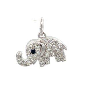 DIJE LINEA AMELIE DE PLATA RODINADA MODELO ELEFANTE