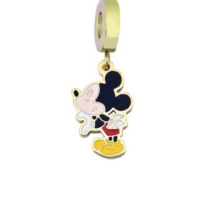CHARMS DE ACERO DORADO MODELO MICKEY MOUSE