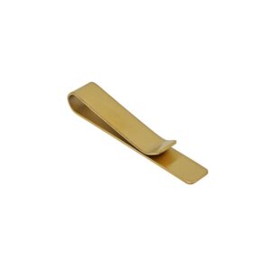 TRABA CORBATA DE ACERO DORADO MODELO ESMERILADO