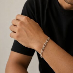 PULSERA DE ACERO MODELO CLASICO 20CM