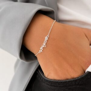 PULSERA de acero blanco modelo "AMIGAS"