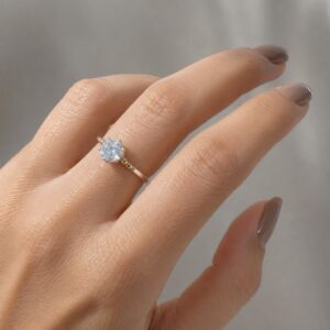ANILLO DE PLATA CON ORO MODELO CINTILLO
