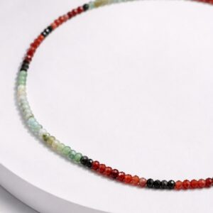 GARGANTILLA DE PIEDRAS NATURALES COLOR MIDE 43,5CM