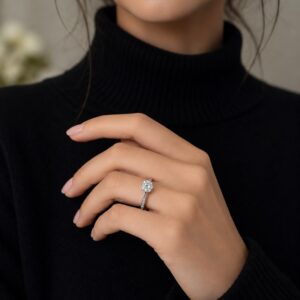 ANILLO DE PLATA RODINADA MODELO TIPO CINTILLO AJUSTABLE