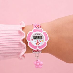 RELOJ PARA NIÑO LINEA DIGITAL CON FLOR