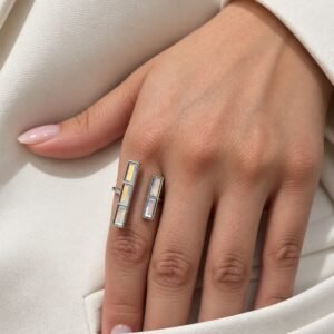 ANILLO DE ALIACION CON CRISTAL EUROPEO N14