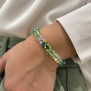 PULSERA de plata con cristal europeo modelo ROMANCE 1
