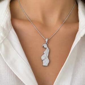 DIJE DE PLATA RODINADA MODELO EMBARAZADA