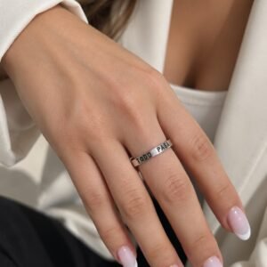 ANILLO DE PLATA MODELO "TODO PASA"
