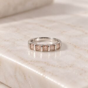 ANILLO DE PLATA CON PIEDRAS COLOR AMBAR