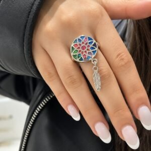 ANILLO DE PLATA MODELO CON ATRAPASUEÑOS